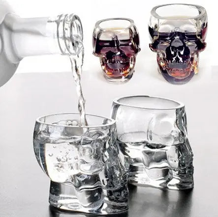 Glass Skull Wine Glass Whiskey Spirits Special-Shaped Wine Glass Streetsharks