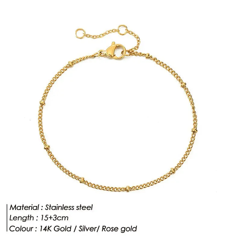 Gold Color Bracelet Stainless Streetsharks