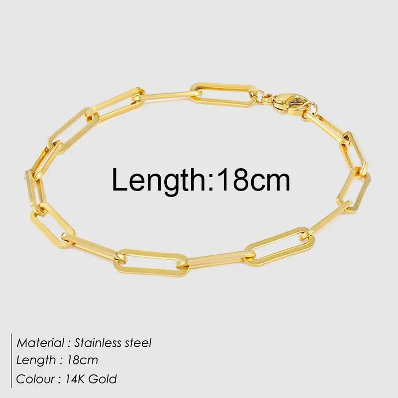 Gold Color Bracelet Stainless Streetsharks