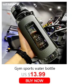 UZSPACE Sport Water Bottles BPA Free Portable Gym Anti-fall Leak-proof Large Capacity Fitness Kettle Tritan Plastic Drink Bottle Streetsharks