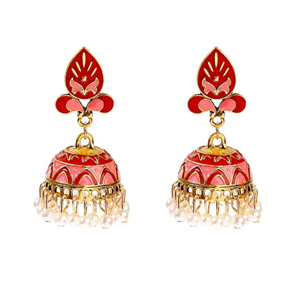 Pendientes Piercing Indian Jewelry Jhumka Charms Earrings For Women Accessories kolczyki Stud Earring Trendy Wedding Ear rings Streetsharks