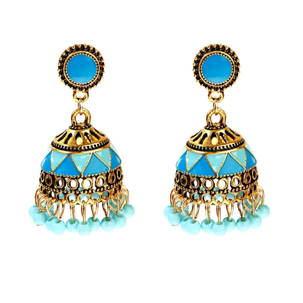 Pendientes Piercing Indian Jewelry Jhumka Charms Earrings For Women Accessories kolczyki Stud Earring Trendy Wedding Ear rings Streetsharks