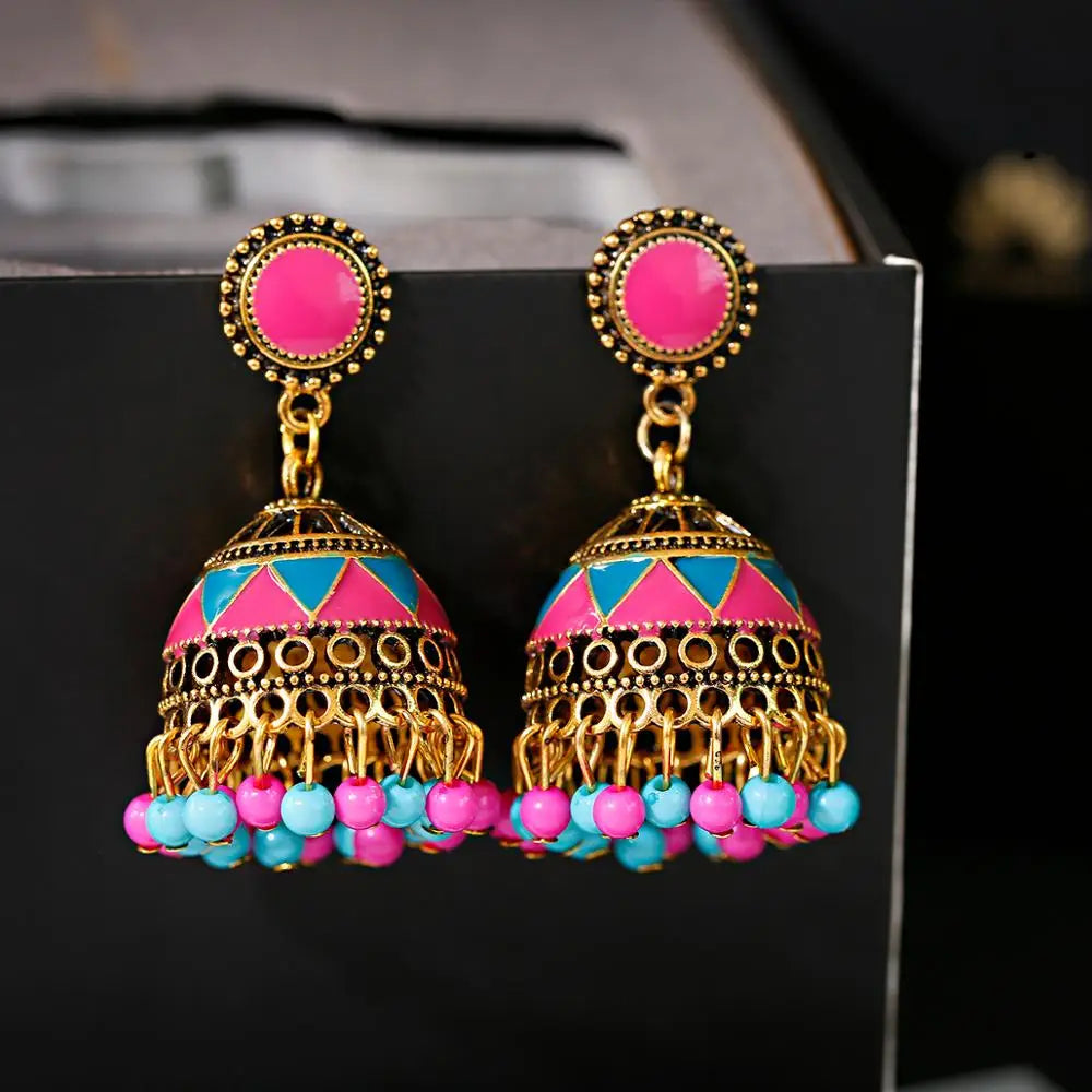 Pendientes Piercing Indian Jewelry Jhumka Charms Earrings For Women Accessories kolczyki Stud Earring Trendy Wedding Ear rings Streetsharks