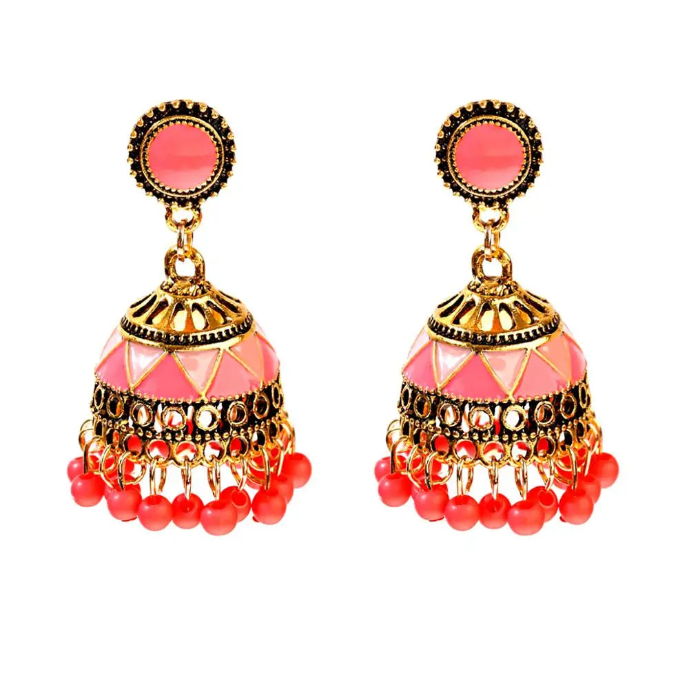 Pendientes Piercing Indian Jewelry Jhumka Charms Earrings For Women Accessories kolczyki Stud Earring Trendy Wedding Ear rings Streetsharks