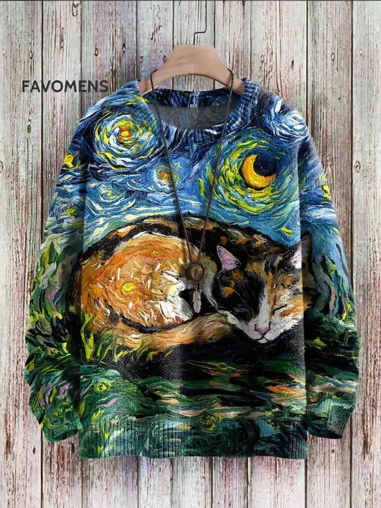 Halloween Digital Printed Round Neck Sweater For Men And Women StreetSharks