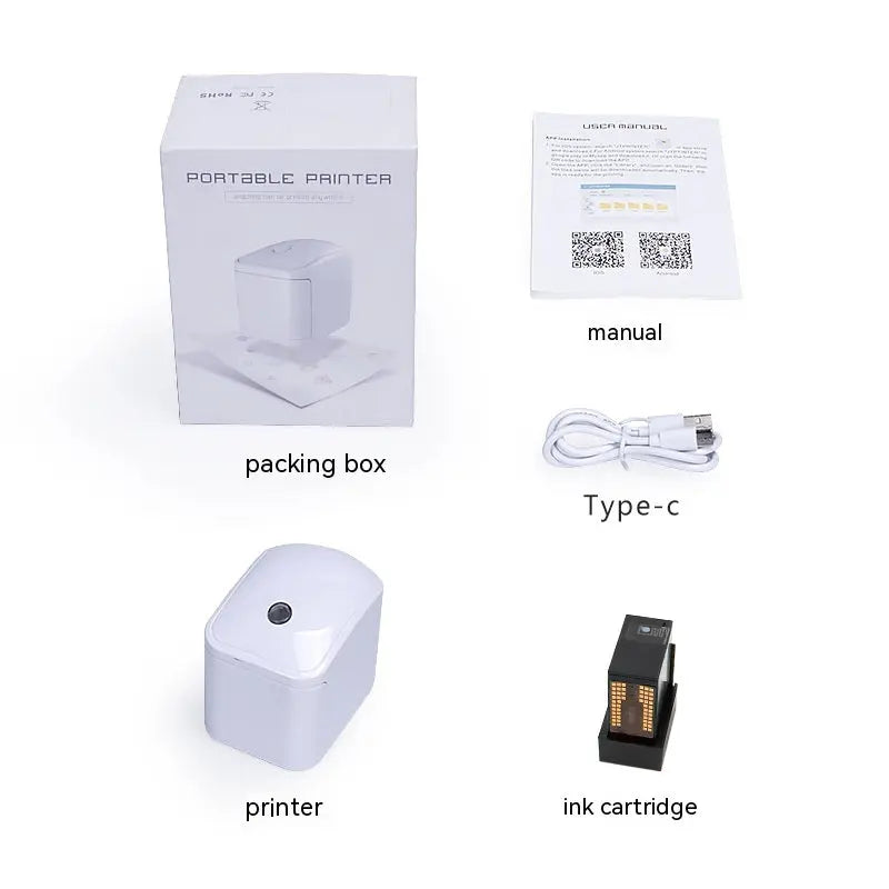 Handheld Mini Printer Portable Ink jet  Cube printer StreetSharks