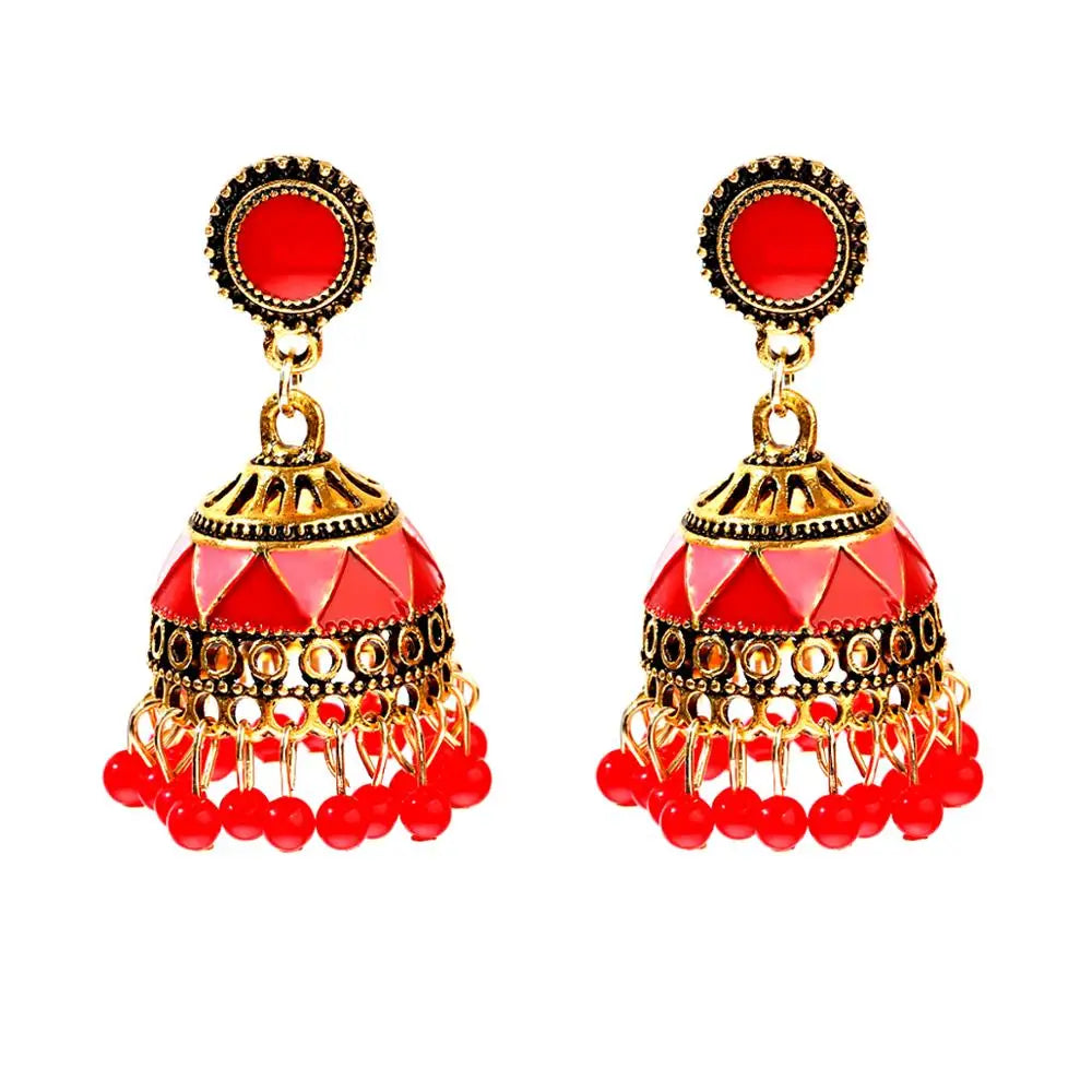 Pendientes Piercing Indian Jewelry Jhumka Charms Earrings For Women Accessories kolczyki Stud Earring Trendy Wedding Ear rings Streetsharks