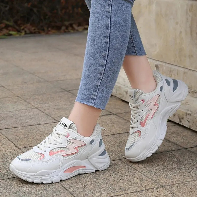 Height Increasing Chunky Sneakers Women Platform Shoes New Fashion Breathable Mesh Sport Women's Sneaker Casual Sneakers Streetsharks