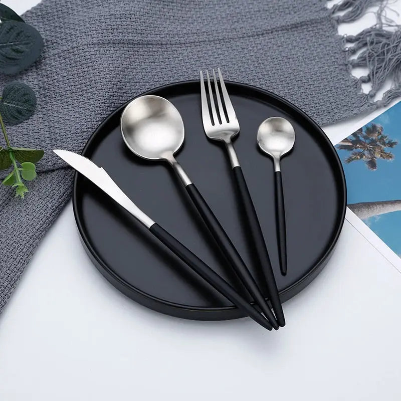 Hot Sale Dinner Set Cutlery Knives Forks Spoons Streetsharks