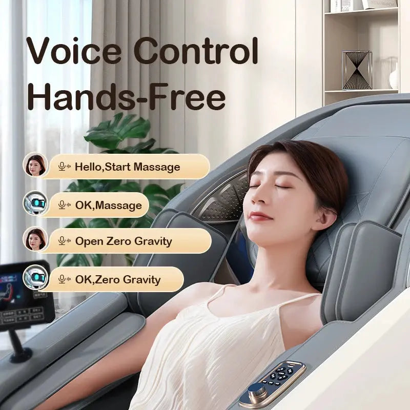 Jare H7 Factory Price Body Scan SL Track AI Voice Control Massagechairs Touch Screen  Zero Gravity Full Body Massage Chair Streetsharks