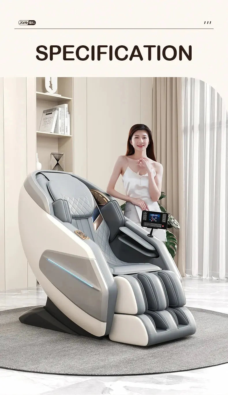 Jare H7 Factory Price Body Scan SL Track AI Voice Control Massagechairs Touch Screen  Zero Gravity Full Body Massage Chair Streetsharks