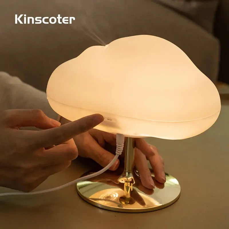 Kinscoter Cloud Aroma Essential Oil Diffuser 270ML USB Air Humidifier with LED Color Night Light for Aromatherapy Spa Home Streetsharks