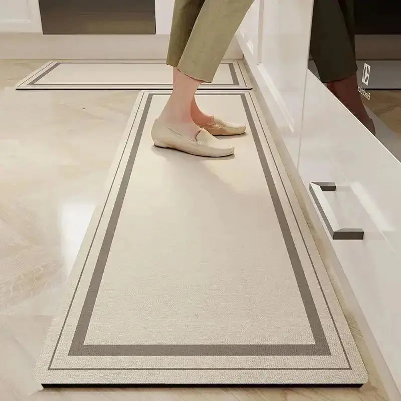 Kitchen Door Steps Water-Absorbing Oil-Absorbing Non-slip Foot Mats Diatomite Bathroom Water-Absorbing Floor Mats - Streetsharks