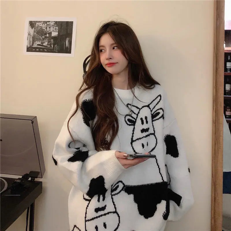 Korean Style Loose Sweater, Lazy Wind, Outer Pullover Streetsharks