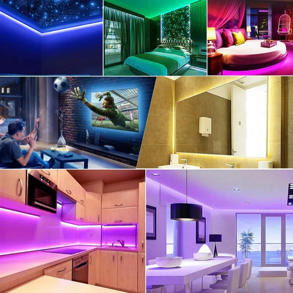 LED Strip Light 5050 USB Bluetooth Flexible Lamp Tape RGB Ribbon 1M 2M 3M 4M 5M DC 5V Decoration TV BackLight Streetsharks