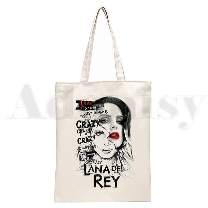 Lana Del Rey LOGO Printed Graphic Hipster Cartoon Print Shopping Streetsharks