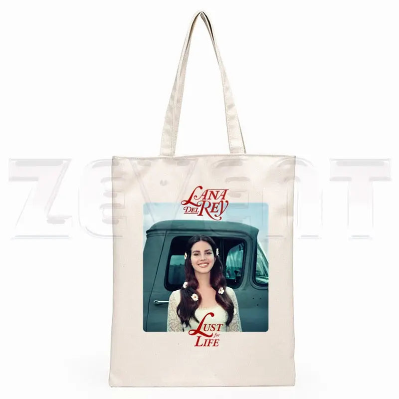 Lana Del Rey LOGO Printed Graphic Hipster Cartoon Print Shopping Streetsharks