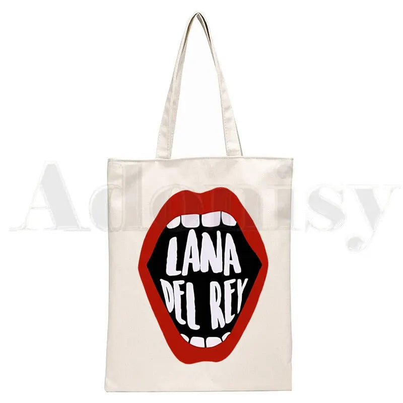 Lana Del Rey LOGO Printed Graphic Hipster Cartoon Print Shopping Streetsharks