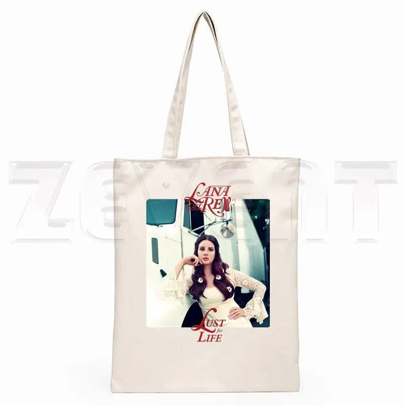 Lana Del Rey LOGO Printed Graphic Hipster Cartoon Print Shopping Streetsharks