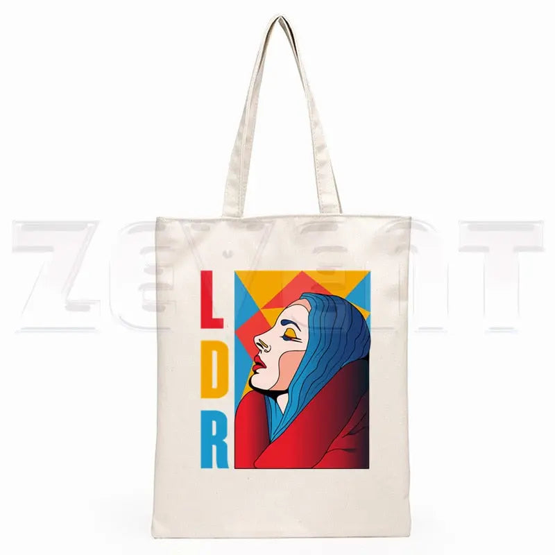 Lana Del Rey LOGO Printed Graphic Hipster Cartoon Print Shopping Streetsharks