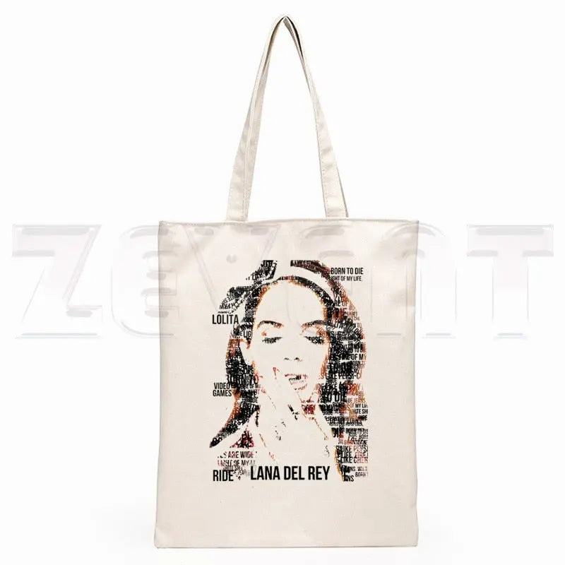 Lana Del Rey LOGO Printed Graphic Hipster Cartoon Print Shopping Streetsharks