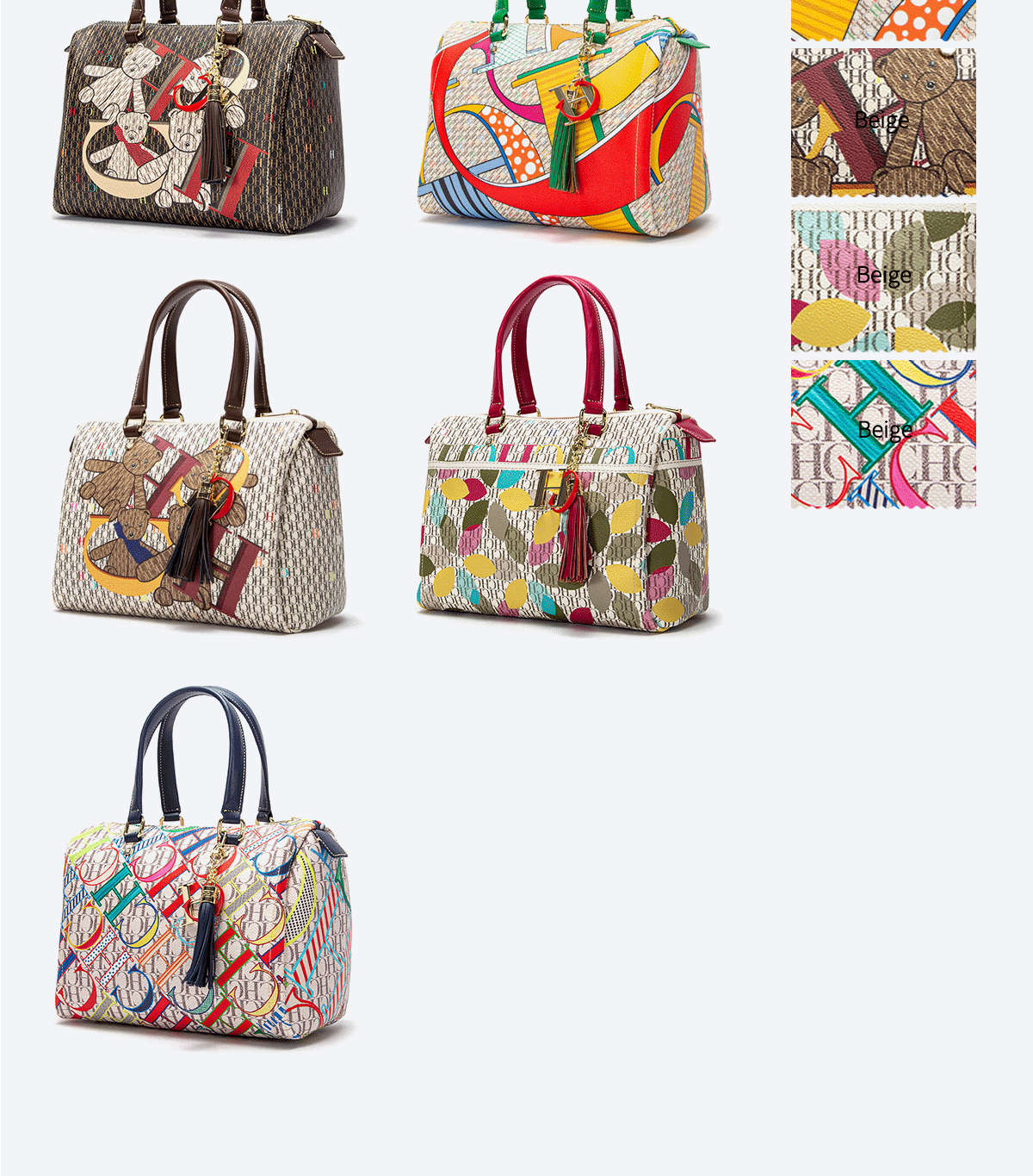 Large Capacity Fashion Multicolour Printing Design Women's Commuter Crossbody Bag 2024 Spring New Women's Handbag Streetsharks