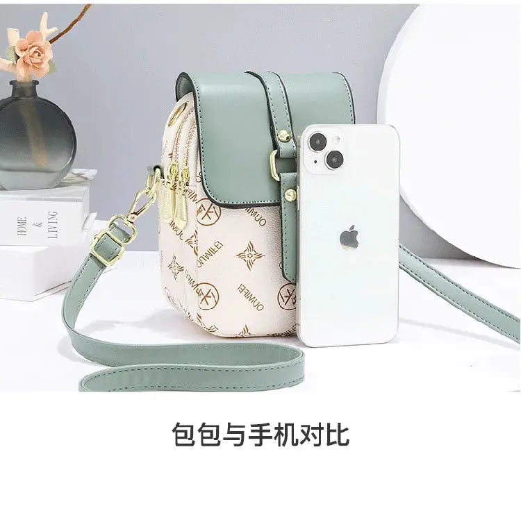 Letter Pattern Women's Small Square Bag Fashion Versatile One Shoulder Crossbody Bag Trendy Mini Phone Bag Women Handbags Sac Streetsharks