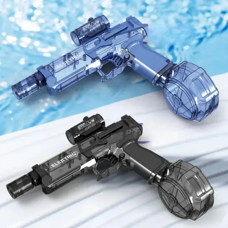 Long Range Electric Shooting Water Gun With Lighting Toys Highpressure Full Automatic Shooting Water Beach Toy Gun For Adult kid Streetsharks