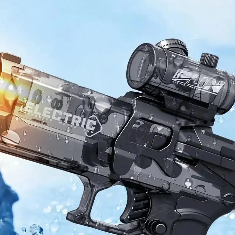 Full automatic high pressure water gun Long Range Electric Shooting Water Gun with Lighting Toys High-Pressure Full Automatic Shooting Water Beach Toy Gun for Kidadult - Streetsharks