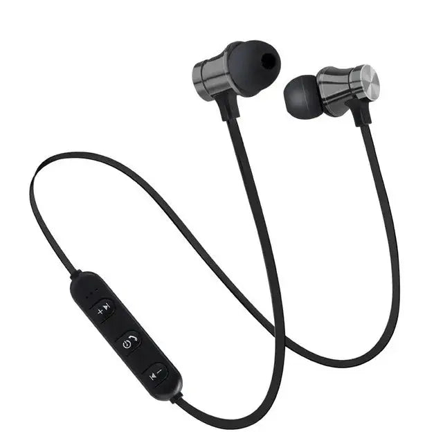 Magnetic Wireless Bluetooth Earphone Stereo Sports Waterproof Earbuds Wireless in-ear Headset with Mic For IPhone 7 Samsung -  Streetsharks