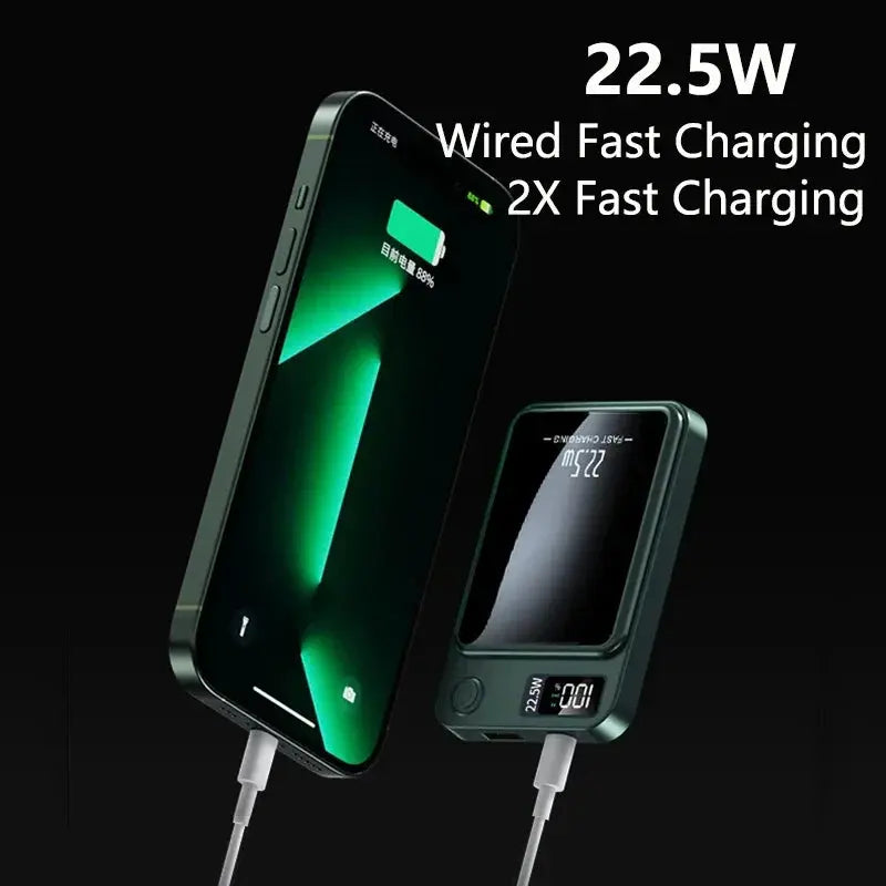 Magnetic Wireless Power Bank 100000mAh 22.5W Fast Charging External Battery Charger for iPhone 12 Huawei Samsung PD 20W Powerban Streetsharks