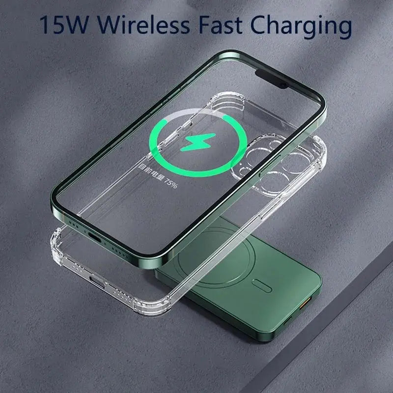 Magnetic Wireless Power Bank 100000mAh 22.5W Fast Charging External Battery Charger for iPhone 12 Huawei Samsung PD 20W Powerban Streetsharks