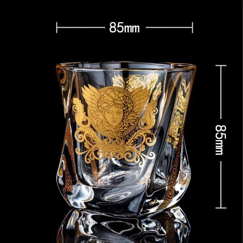 Medusa Head Creative Gold High-end Glass Whiskey Glass Foreign Wine Glass Beer Glass Streetsharks