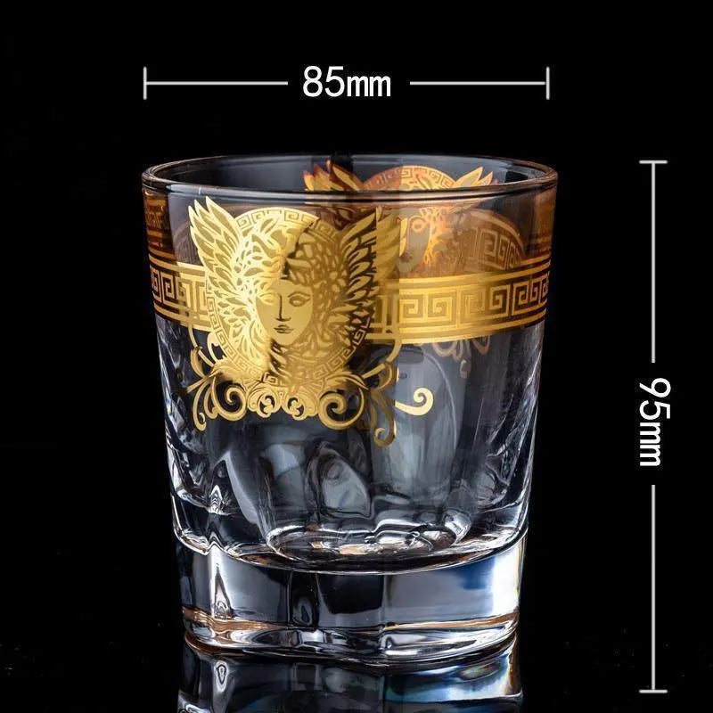 Medusa Head Creative Gold High-end Glass Whiskey Glass Foreign Wine Glass Beer Glass Streetsharks