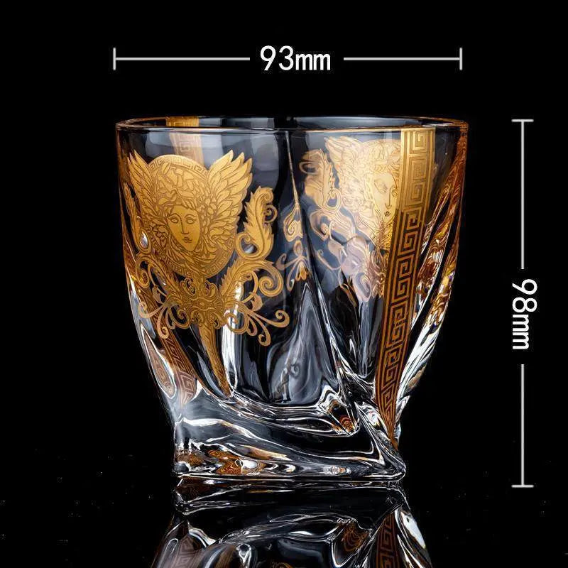 Medusa Head Creative Gold High-end Glass Whiskey Glass Foreign Wine Glass Beer Glass Streetsharks