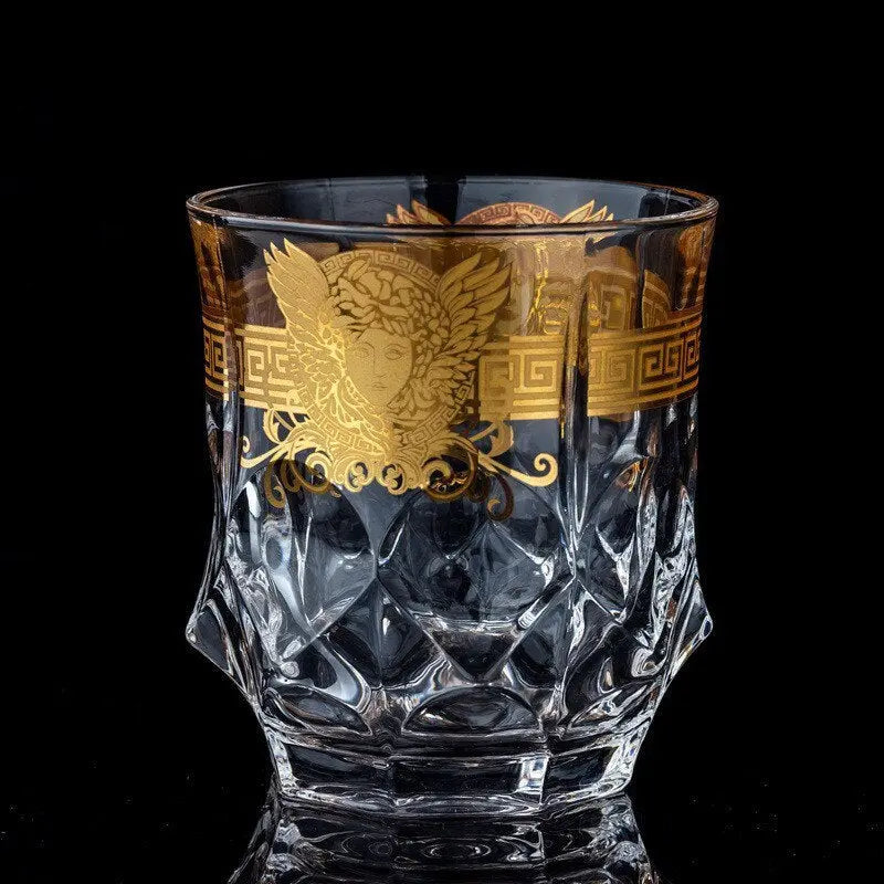 Medusa Head Creative Gold High-end Glass Whiskey Glass Foreign Wine Glass Beer Glass Streetsharks