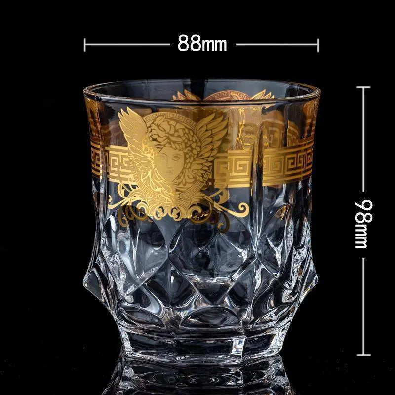 Medusa Head Creative Gold High-end Glass Whiskey Glass Foreign Wine Glass Beer Glass Streetsharks