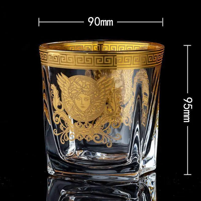 Medusa Head Creative Gold High-end Glass Whiskey Glass Foreign Wine Glass Beer Glass Streetsharks