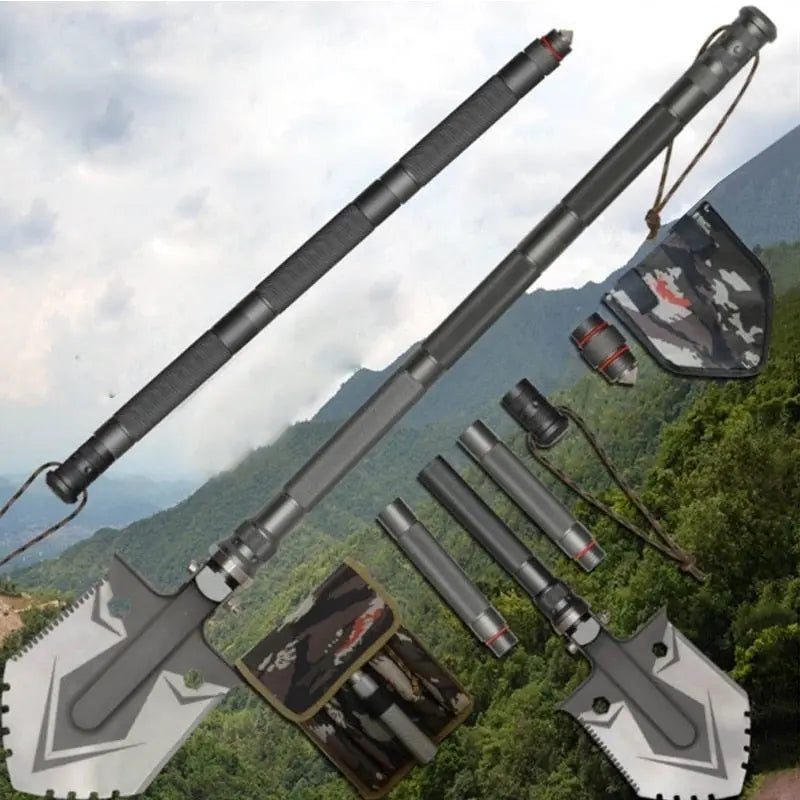 Military Folding Shovel Camping Multi-function Survival Kit Entrenching Tool -  Streetsharks