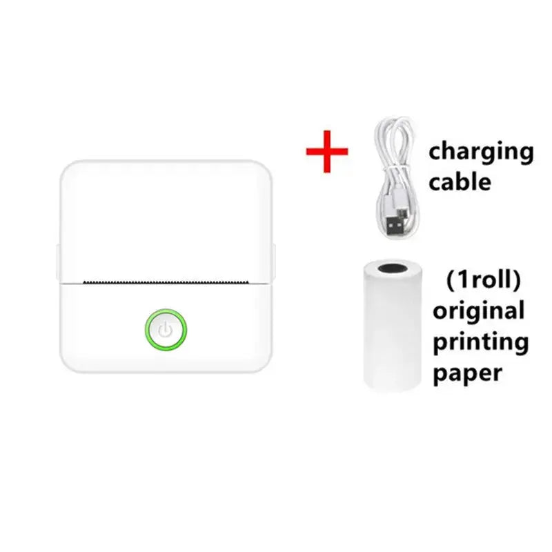 Mini HD Portable Label Thermal Printer Endurance Bluetooth Printer for Student Error Title Note Wrong Pocket Inkless Printing - Streetsharks