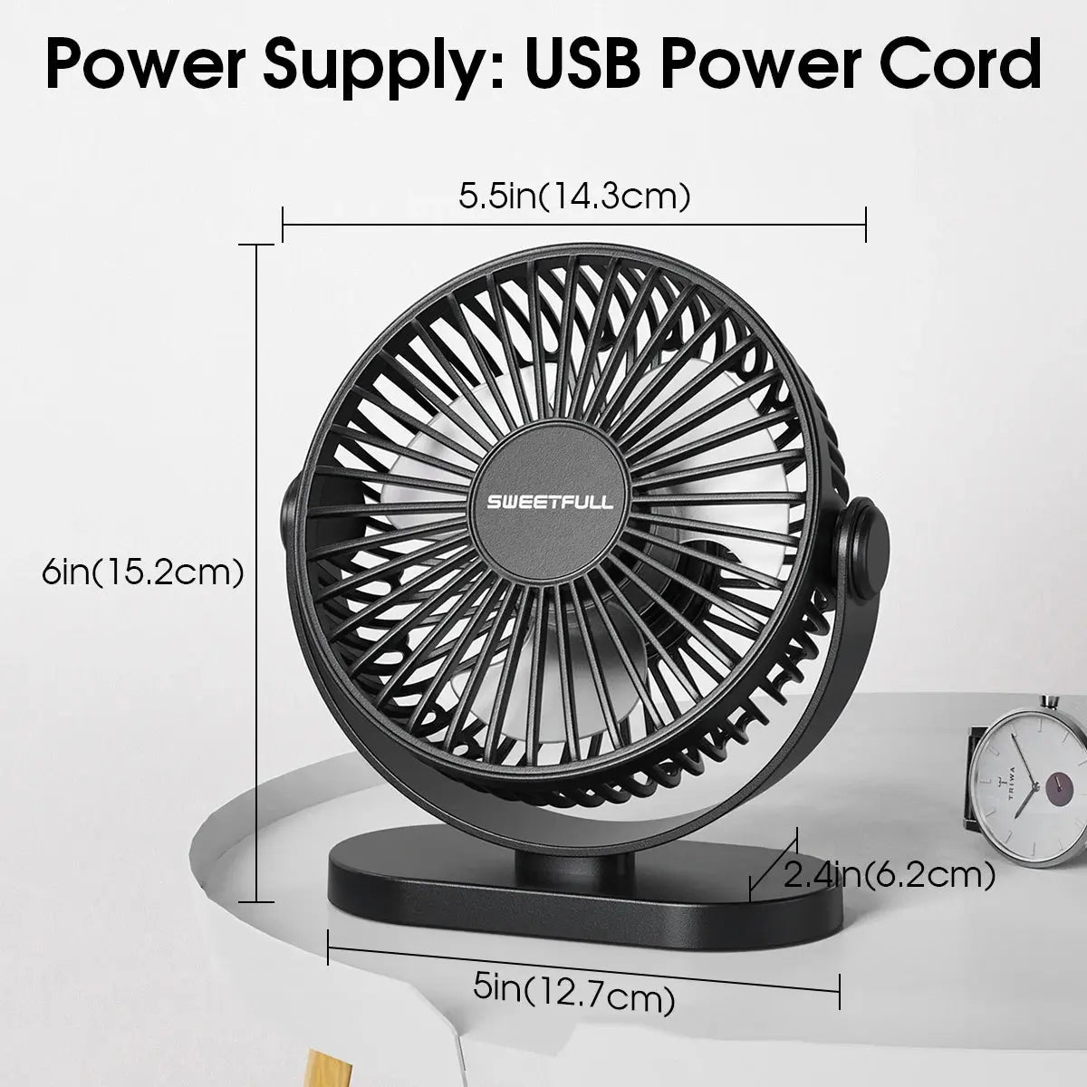 Mini USB Desktop Fan Portable Hook up Fan Desktop Office USB Quiet Cooling Fans Three Speed Adjustment Suitable For Home Office Streetsharks