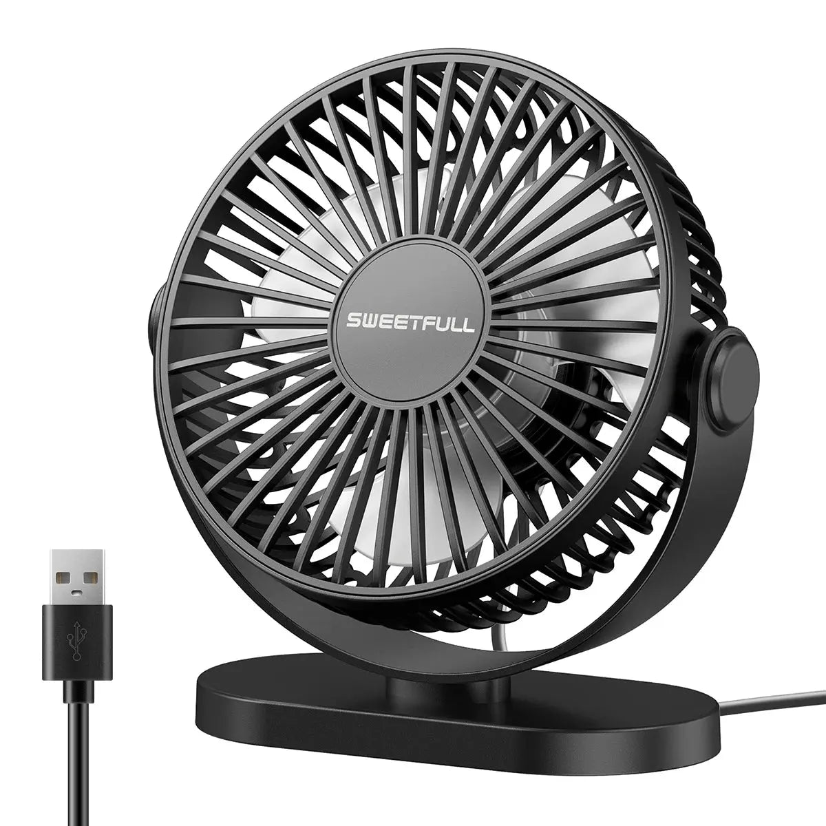 Mini USB Desktop Fan Portable Hook up Fan Desktop Office USB Quiet Cooling Fans Three Speed Adjustment Suitable For Home Office - Streetsharks