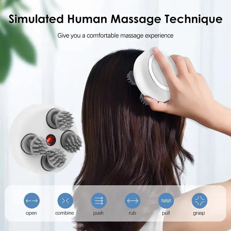 Multi Claw Head Massager Electric Relaxation Shoulder Leg Arm Neck Deep Tissue Head Scalp Kneading Vibrator Streetsharks