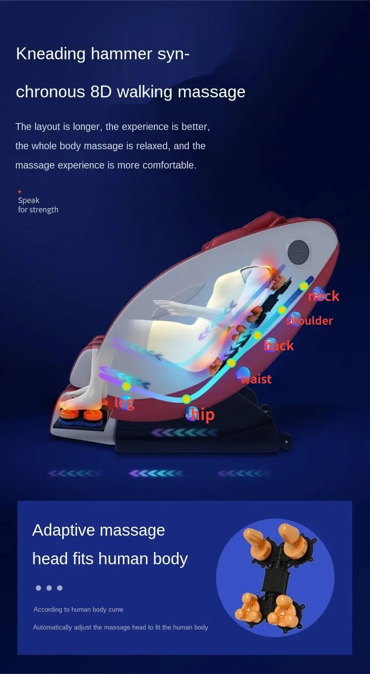 Multi-functional space capsule massagechair massage chair home full-automatic waist, sole and neck massage chair Streetsharks