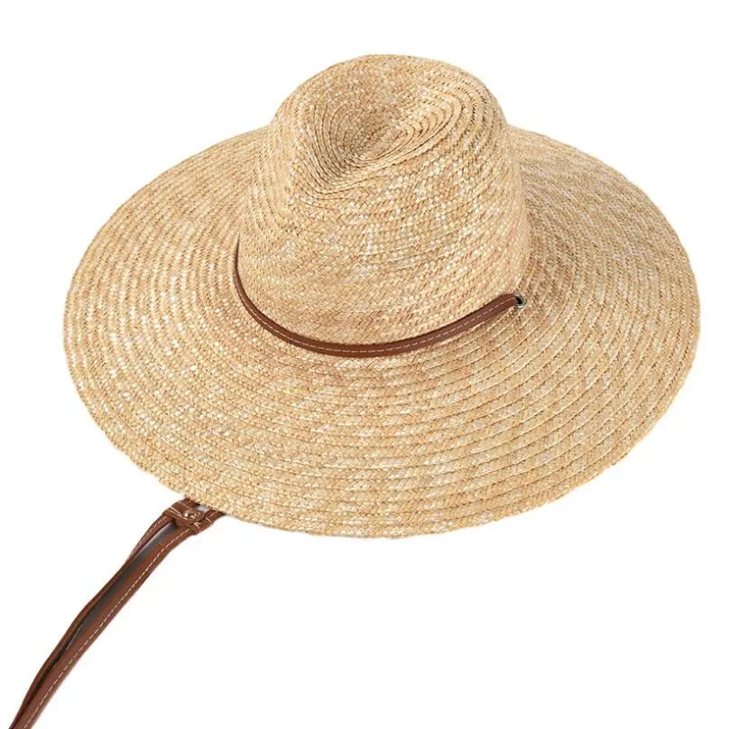 New Belt Strap Straw Sun Hat For Women Fashion Vacation Beach Streetsharks