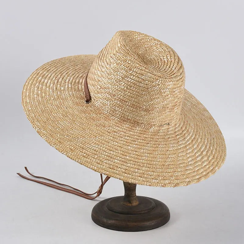 New Belt Strap Straw Sun Hat For Women Fashion Vacation Beach Streetsharks