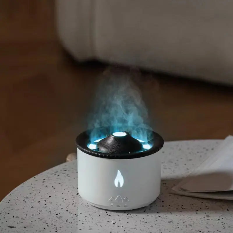 New Creative Ultrasonic Essential Oil Humidifier Volcano Aromatherapy Machine Spray Jellyfish Air Flame Humidifier Diffuser StreetSharks