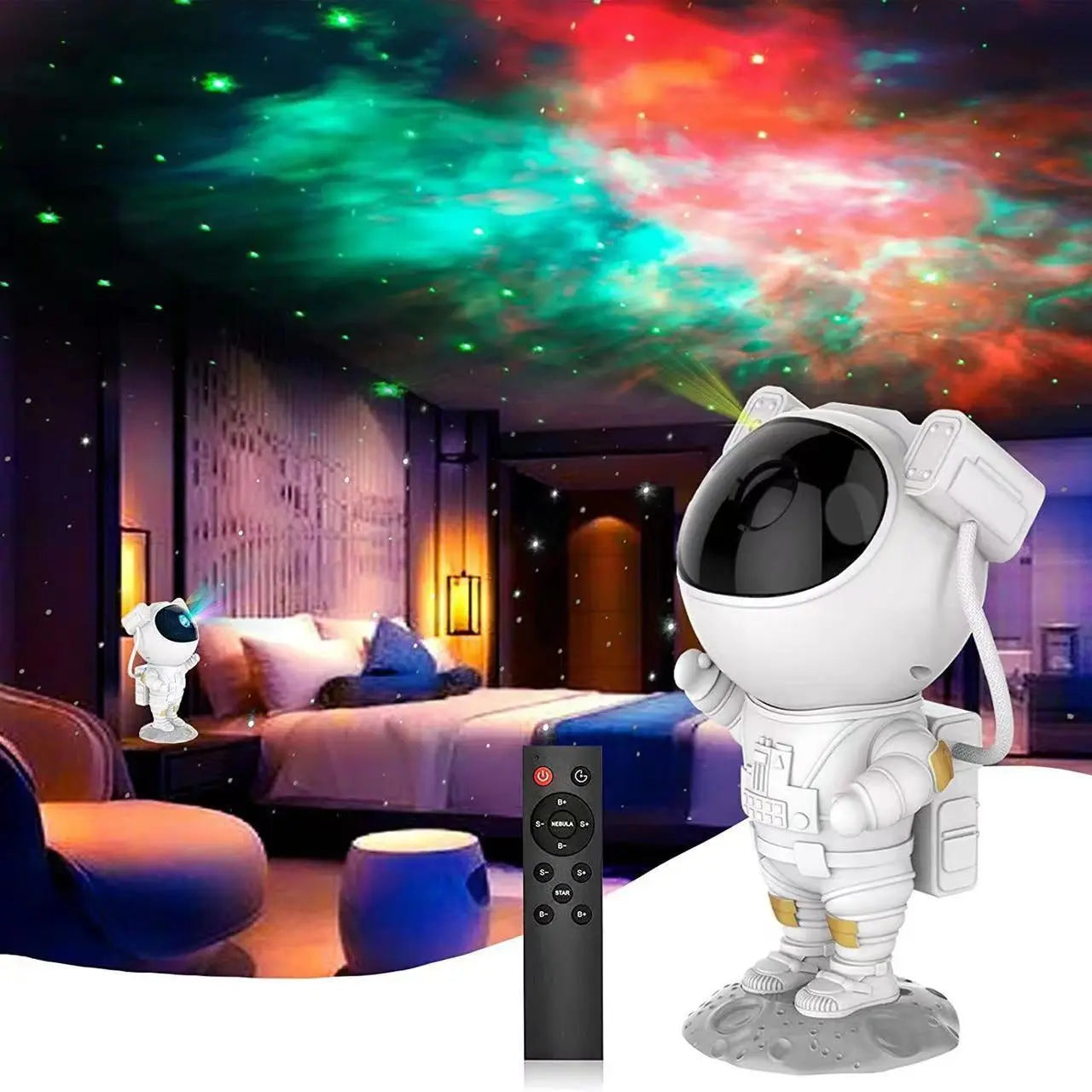 New Galaxy Projector Astronaut Starry Sky Projector Remote Control Music Laser - Streetsharks