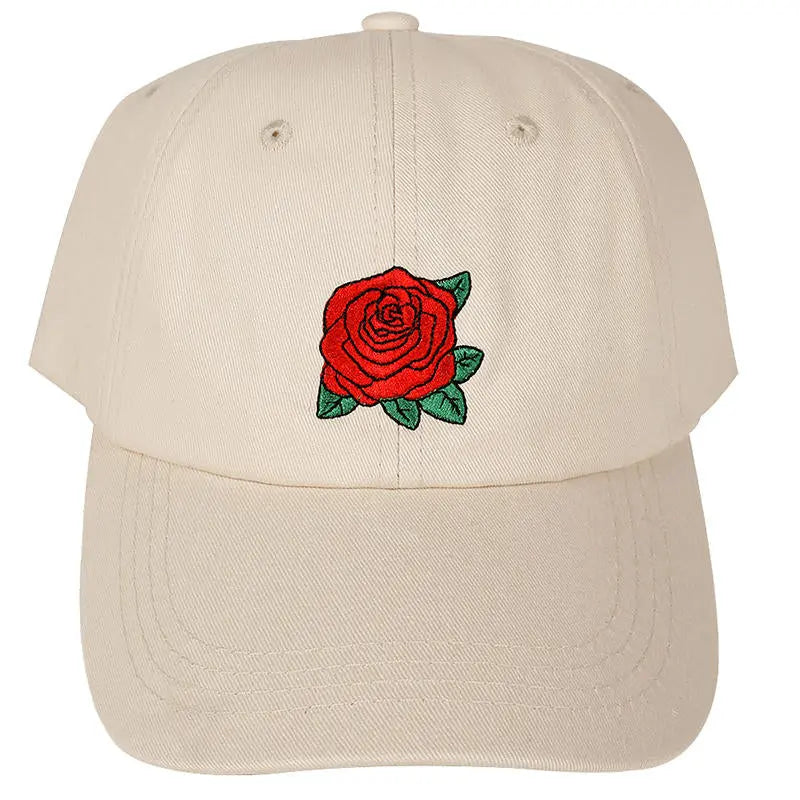 New Red Rose Flower Baseball Cap Streetsharks