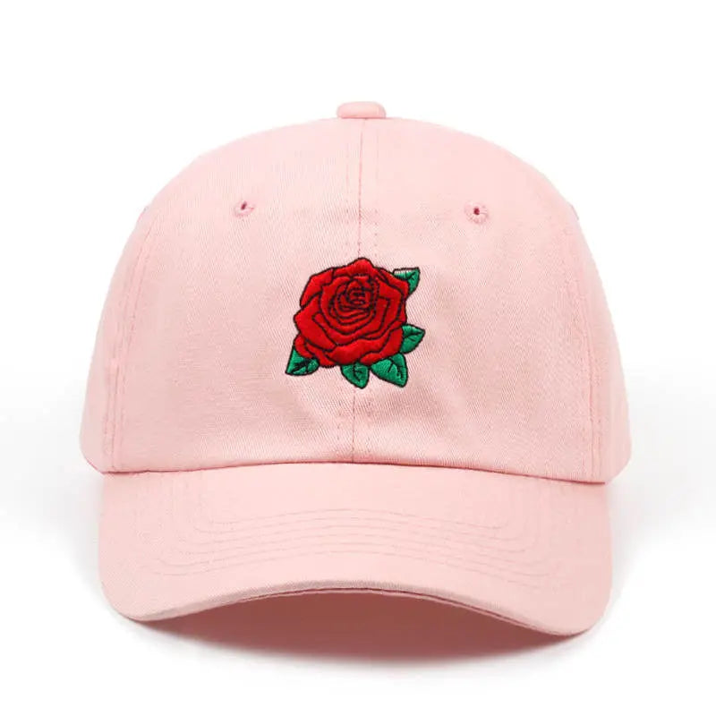 New Red Rose Flower Baseball Cap Streetsharks